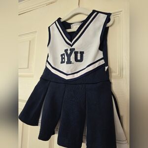 Third Street NCAA BYU Cougars Girls Cheer Dress Blue White Size 18 Months